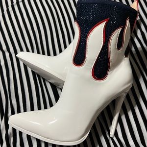 🆕 Azalea Wang Flame Ankle Boots